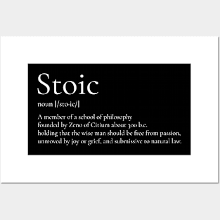 Stoic Definition Posters and Art